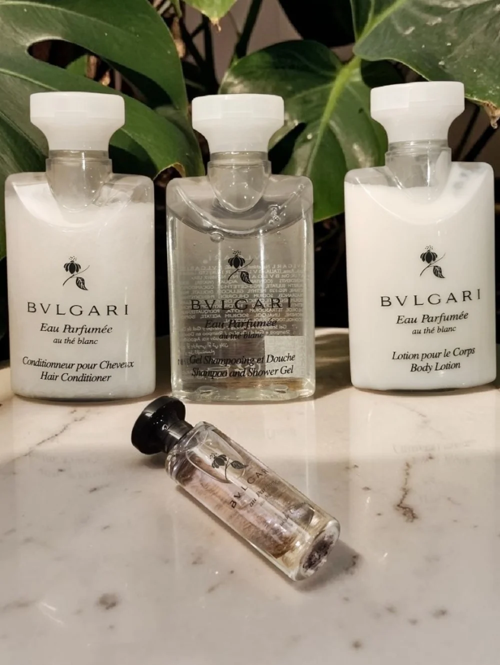 Bvlgari x Emirates Cosmetic Pouch With Travel Size Items NEW